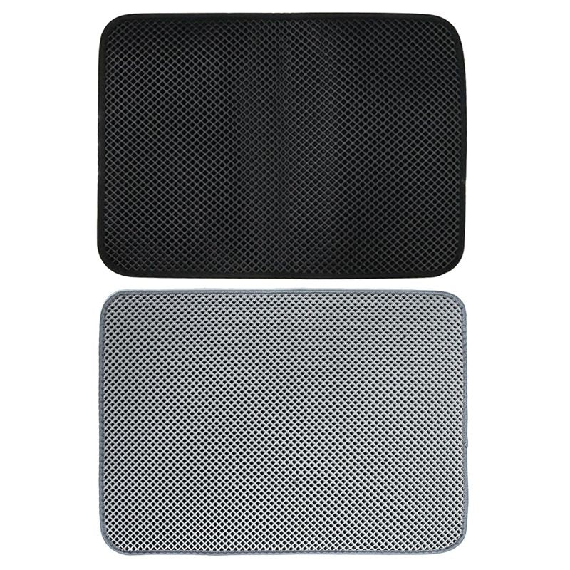 Double Layer Cat Litter Mat: Anti Splash and Scatter