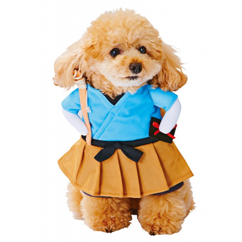 Unleash Your Dog's Inner Killer Doll with our Halloween Costume!