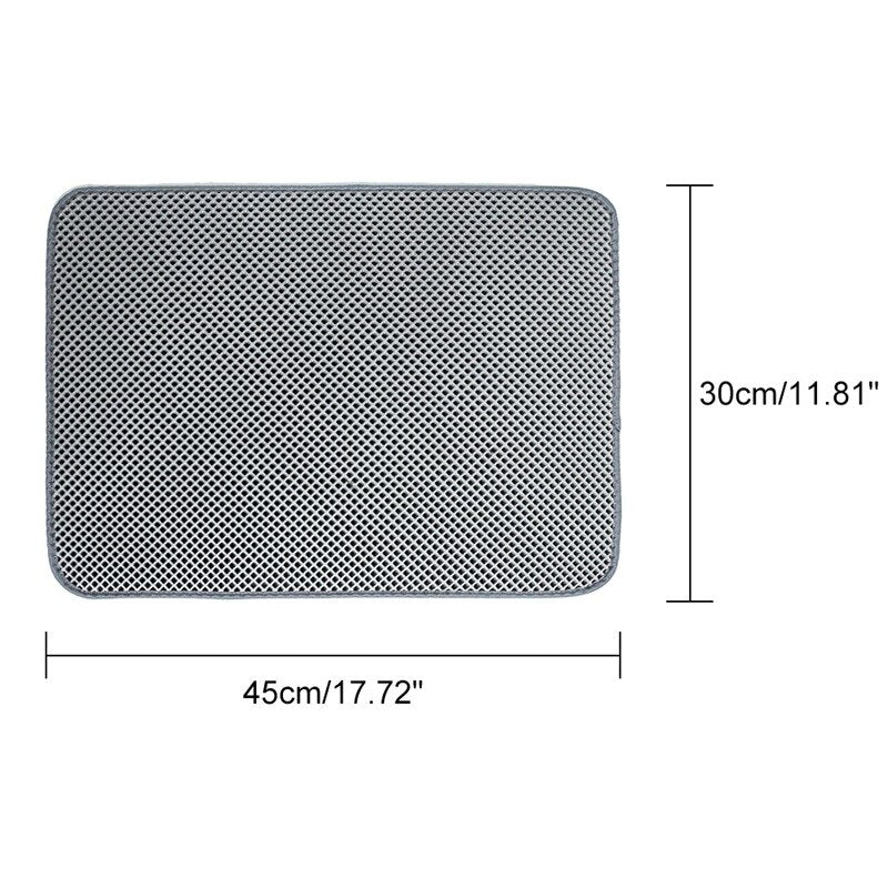 Double Layer Cat Litter Mat: Anti Splash and Scatter
