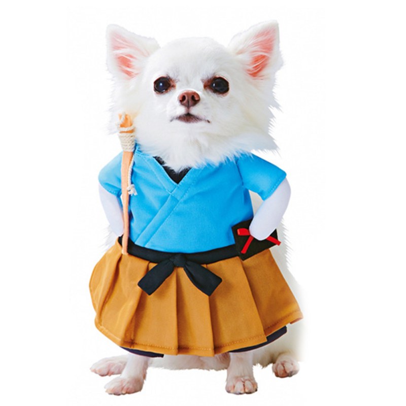 Unleash Your Dog's Inner Killer Doll with our Halloween Costume!