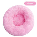 Round Plush Pet Bed: Soft and Washable