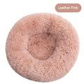 Round Plush Pet Bed: Soft and Washable